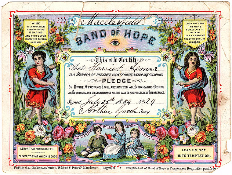 Pledge - no drinking